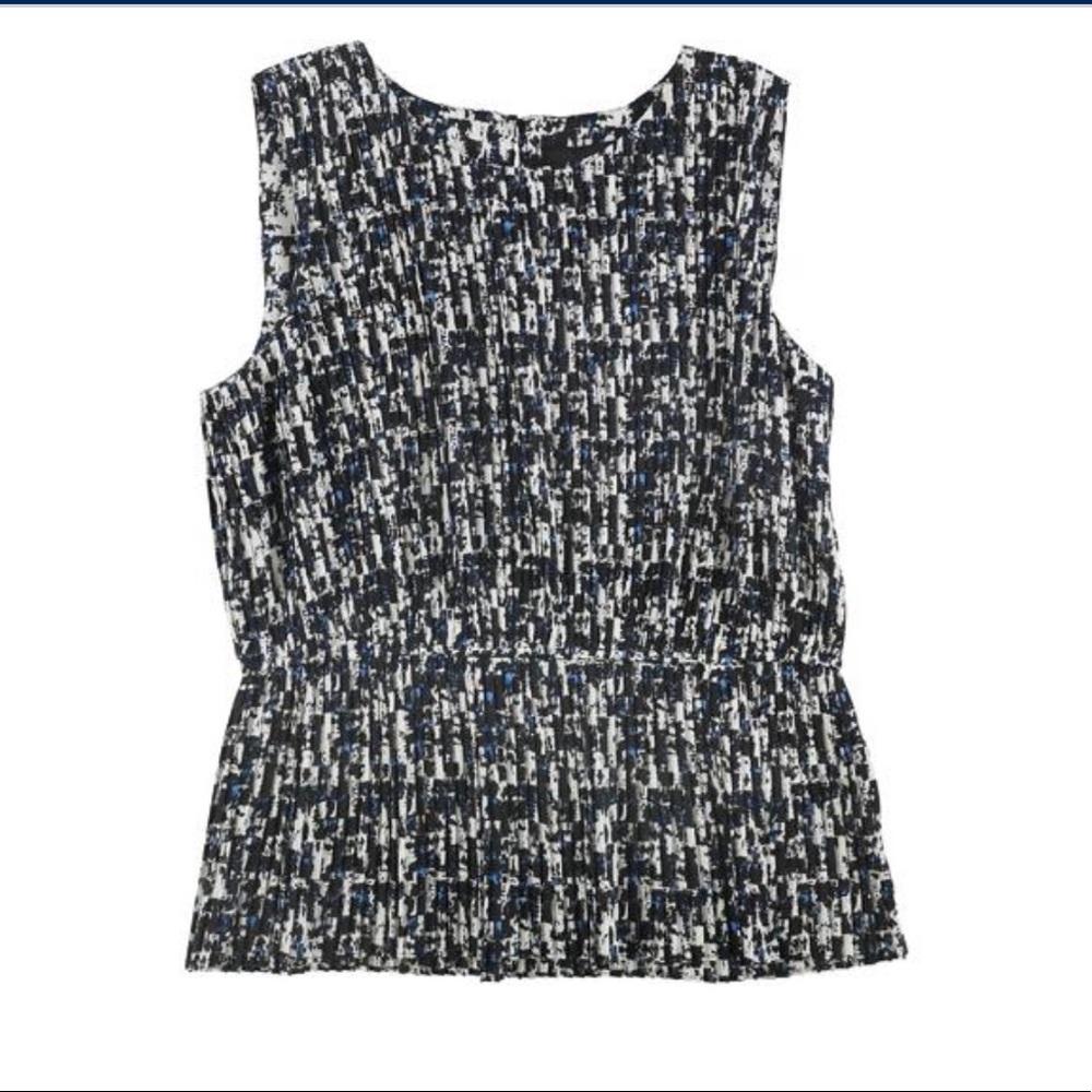 DKNY Womens Pleated Peplum Blouse